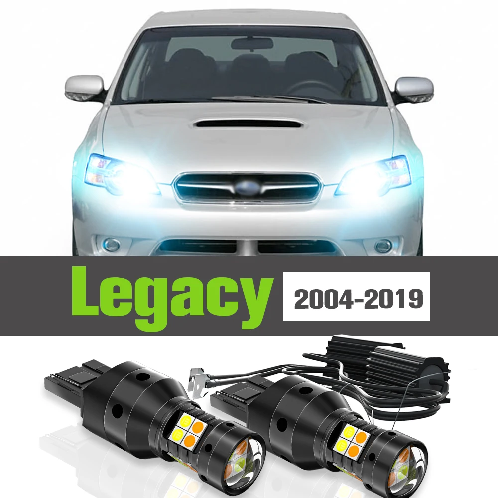 

2x LED Dual Mode Turn Signal+Daytime Running Light DRL Accessories Lamp For Subaru Legacy 2004-2019 2009 2010 2014 2015 2016