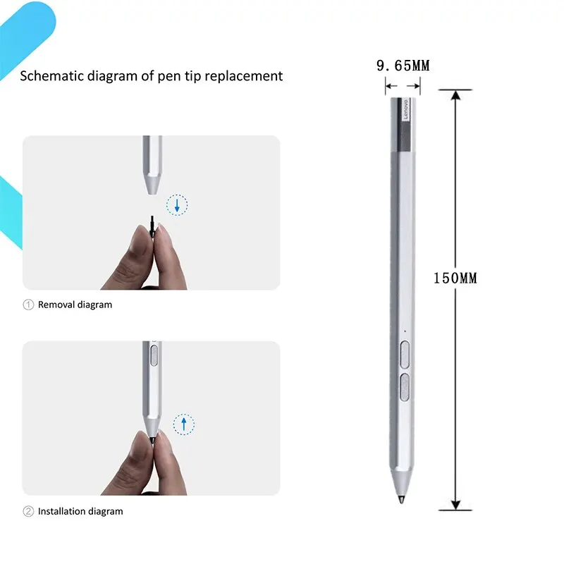 Originele Lenovo Xiaoxin Precision Pen 2 Lingdong Niveau van 4096 Druk voor Lenovo Tab P11/P11 Pro/ J606F/P11 Plus Tablet Stylus