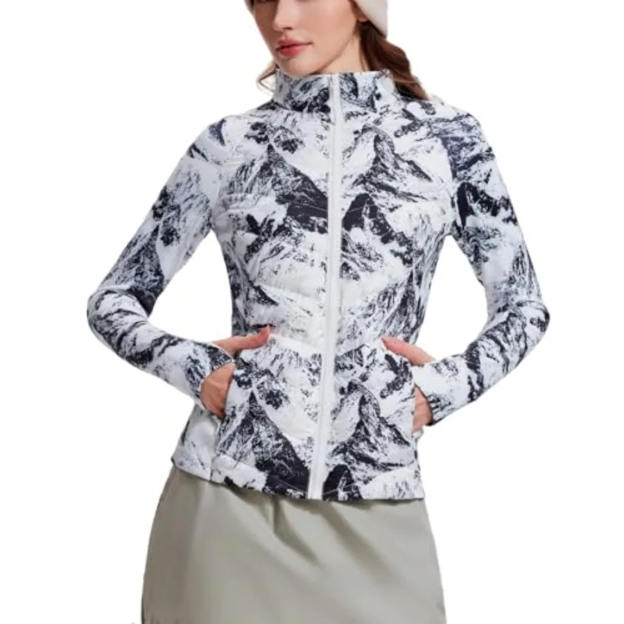 

Lightweight Puffer Jacket Women 800 Down-Fill Waterproof Quilted Down Jackets for Hiking Running