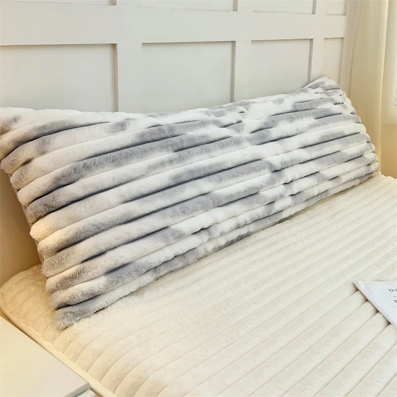 

1PCS New rabbit plush pillowcase milk plush long pillowcase extended strip flannel pillowcase does not contain pillow core