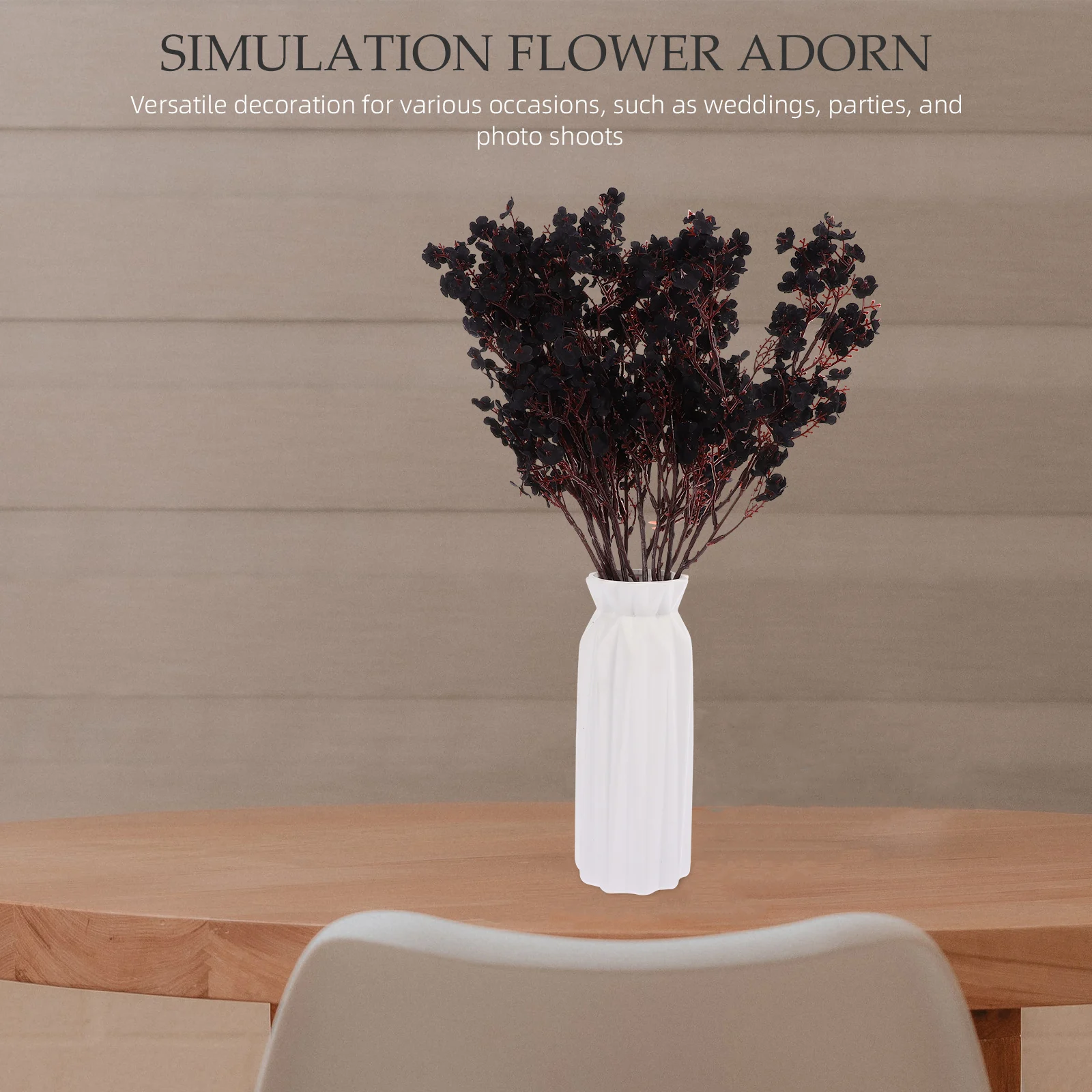 

6pcs Simulation Flower Bouquet Artificial sbreath Faux Flowers Home Decor Wedding Party Photo Prop Fake Flower Centerpiece