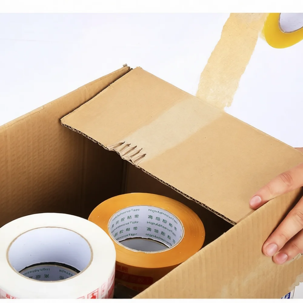 High Viscosity Clear Packing Adhesive Tape Wide Roll For Industrial Warehouse Storage Mailing Office Shipping Parcel Supplies
