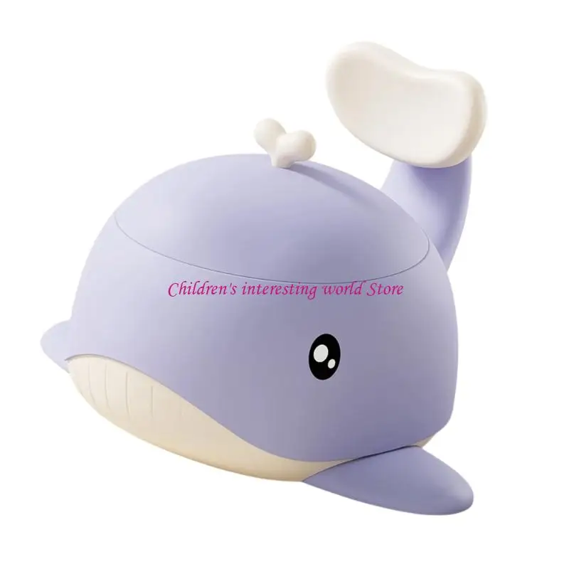 Portable Whale Shaped Potty Trainer For Toddler Easy Cleaning Travel Toilet 425F