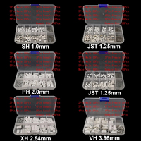 1Pcs SH1.0 / JST 1.25 / PH2.0 / XH2.54 / VH3.96 Male and Female Housing Pin Header Crimp Terminal Adapter JST Connector Kit