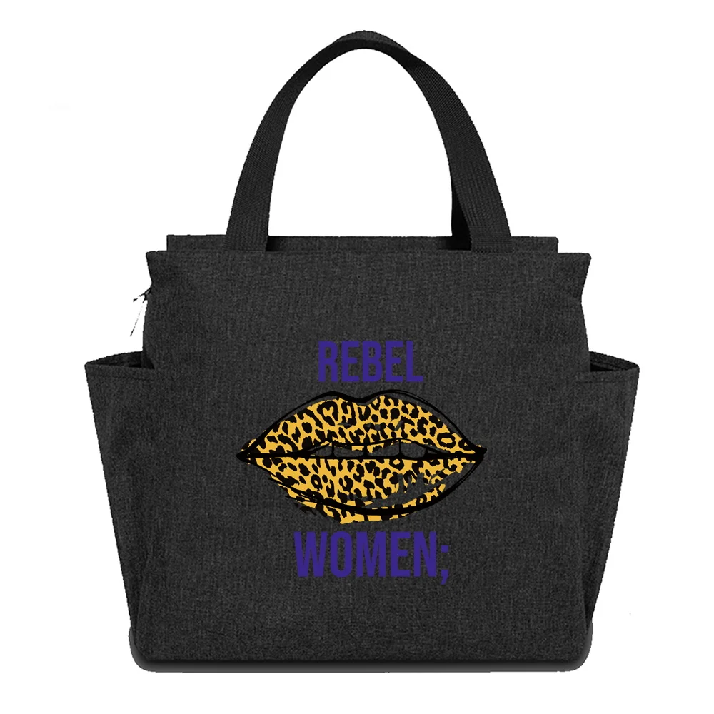 Lunch Bag BIG Capacity Printing Leopard Series Insulation Picnic Bags Waterproof Lunch Box Outdoor Picnic Cold Storage