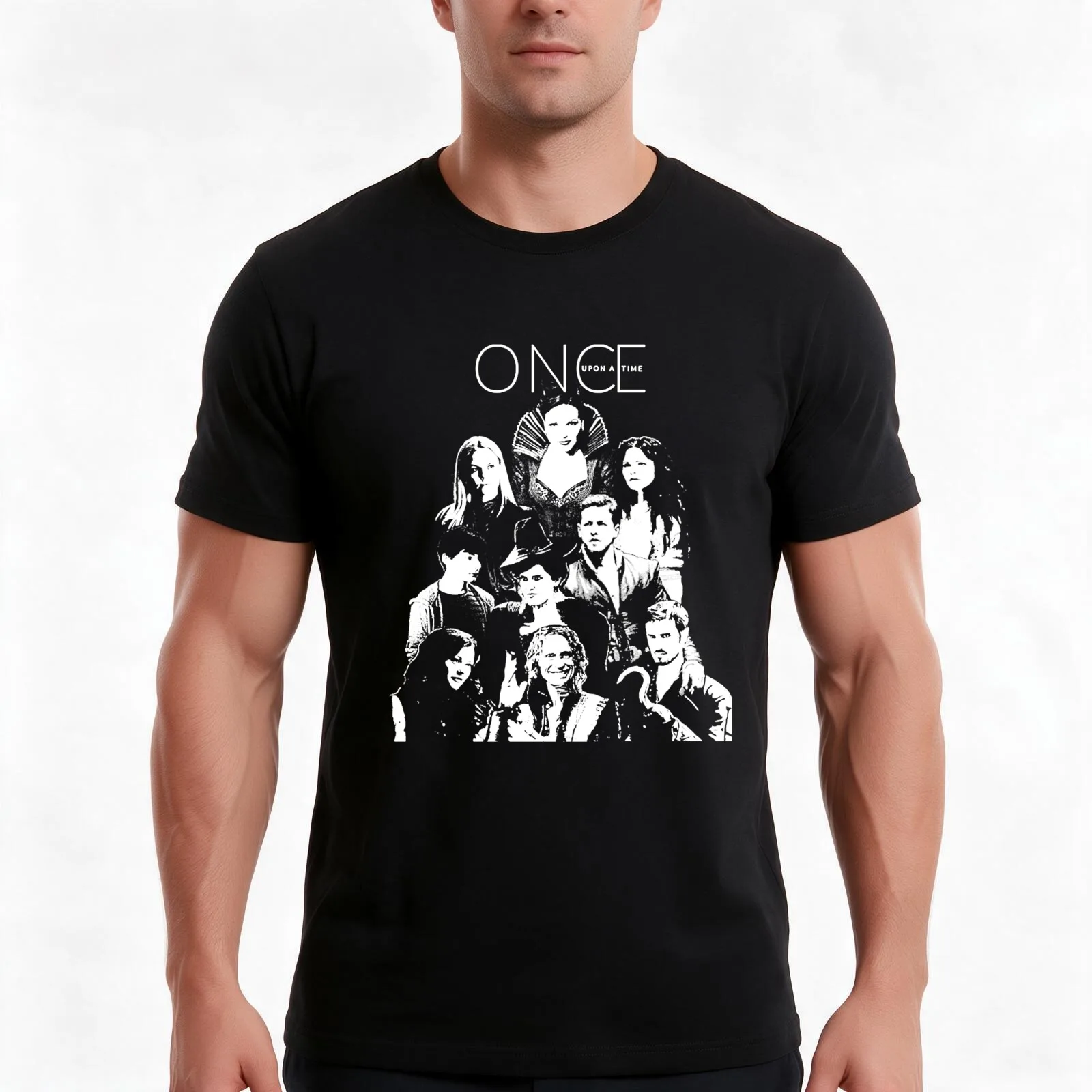 Once Upon a Time Cast T-Shirt Summer Casual Cotton Tee Oversized Streetwear Tops Vintage Graphic Print Unisex Men Women