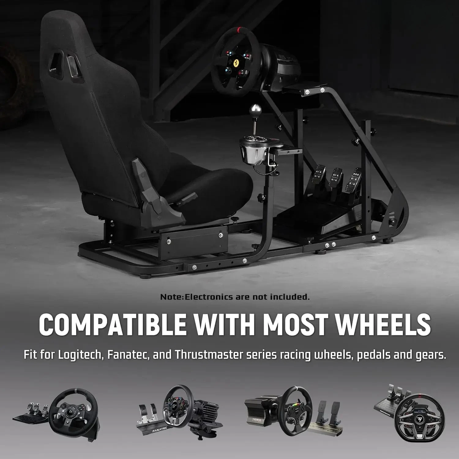 G29 Racing ห้องนักบินพร้อมที่นั่ง เหมาะกับ G25/G27/G923/T150 ขาตั้งพวงมาลัย ล้อ/เหยียบ