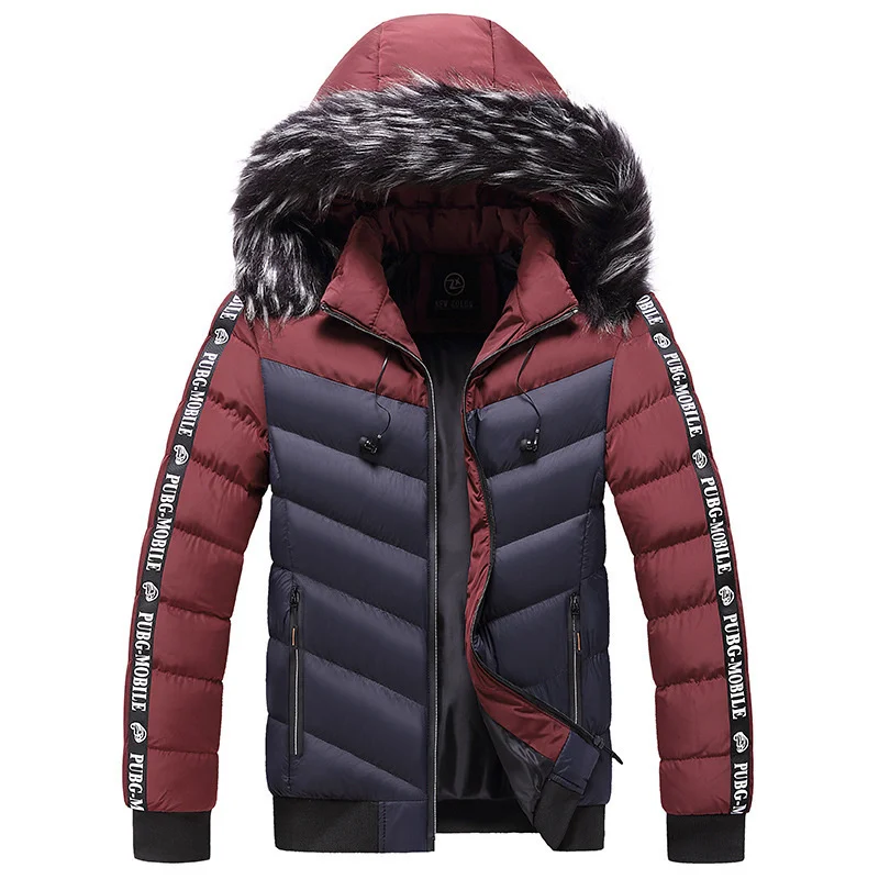 Winter Jackets for Men Hooded Cotton Coats Man Clothing Thickened Warm Coat Fashion Men's Parka Windproof Chaqueta Hombre LM