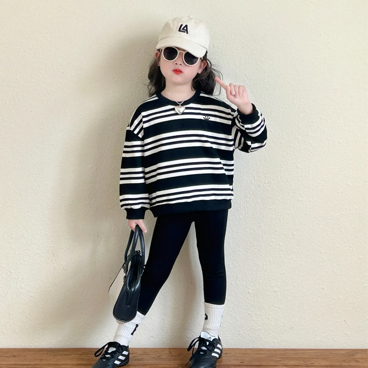 

Леггинсы для девочек, велосипедные штаны, стильные детские универсальные повседневные штаны для маленьких девочек, модные укороченные брюки