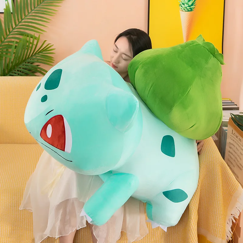 60cm Big Size Pokemon Anime Bulbasaur Venusaur Plush Toys Cute Cartoon Plush Soft Stuffed Toy Dolls for Children Kids Xmas Gifts