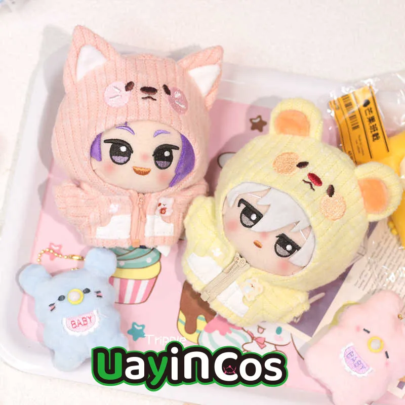 10cm Doll Clothes Dessert Fight Overcoat Sweet Cute Costume Suit Stuffed Plushies Plush Doll Accessories Anime Toy For Kids Gift