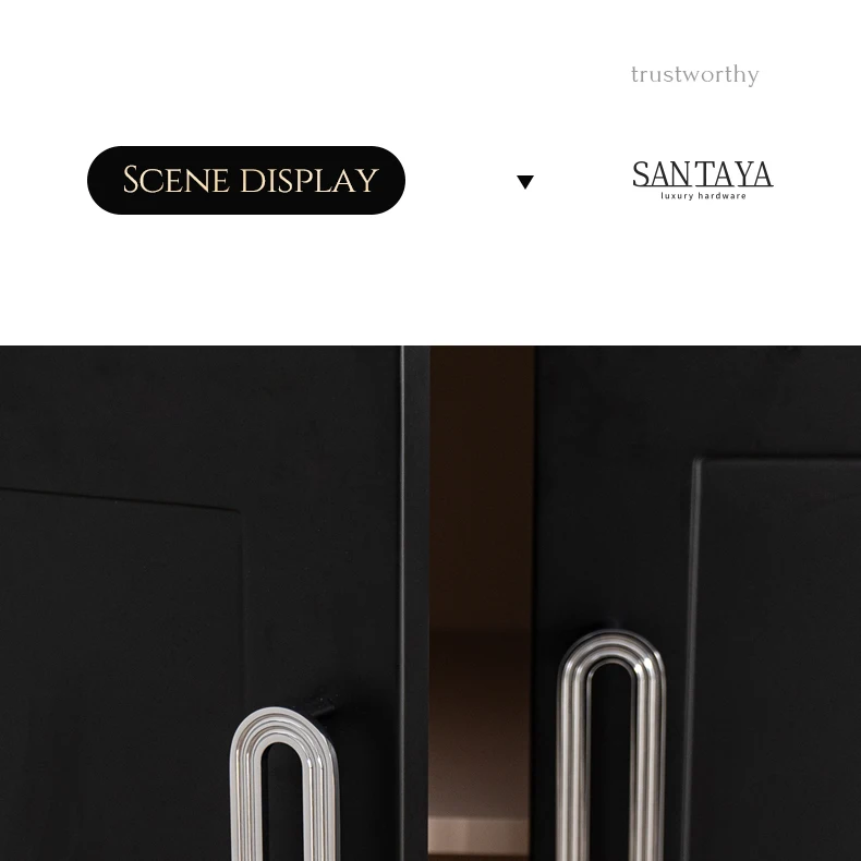 Chrome finished solid brass cabinet handle — supplier illustration 10