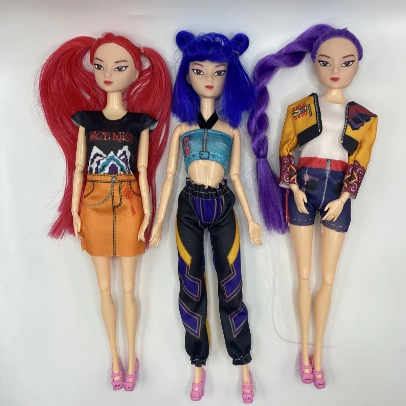 

Popular KPop Demon Hunters Vinyl Doll Anime Rumi Mira Zoey Movable Model Cute Decorative Statue Children's Toy Birthday Gift