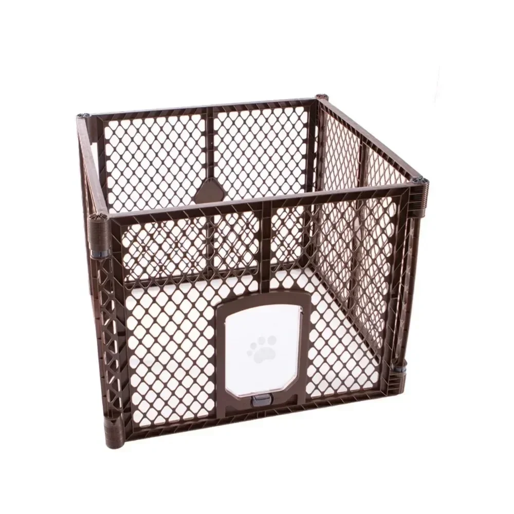 Houses and Habitats Indoor Outdoor House for Dogs Petyard Passage 4 Panel Plastic Dog Playpen Cages |-f-| Houses and Fencing Pet