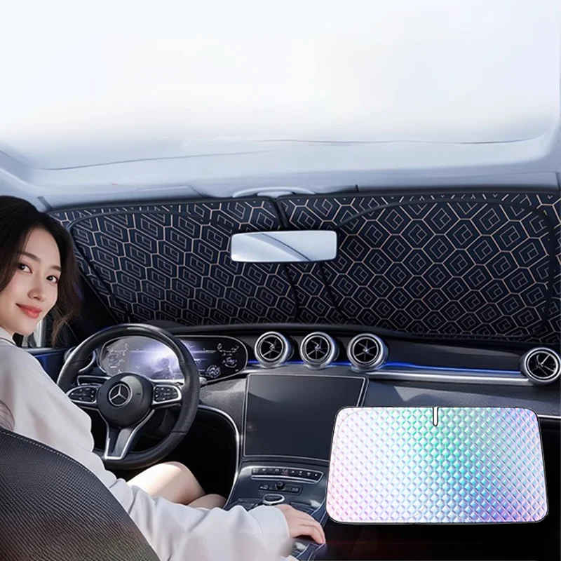 

RazorRide Car sunshade Foldable Windshield Visor Anti-UV Car Window Sunshade Cover Auto Heat Insulation Interior accessories