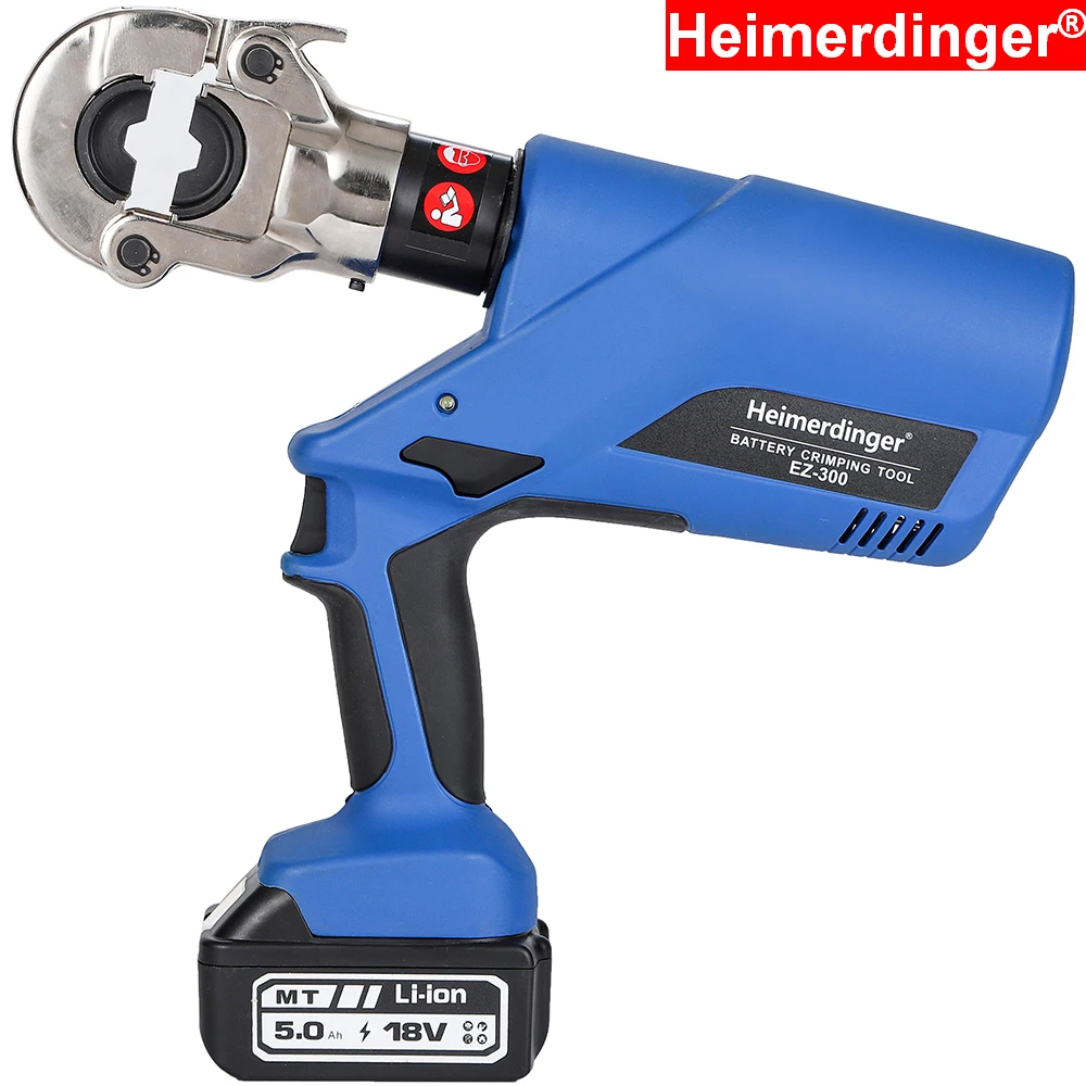 

18V Rechargeable Lithium Battery Powered Cordless Electric Hydraulic Crimping Tool,Max 300mm 60KN