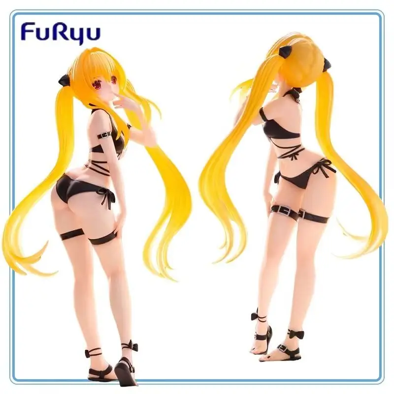 

【100% подлинный】FuRyu Original To LOVE Darkness Konjiki No Yami Trio-Try-iT Фигурка Модель Украшения Аниме Персонаж Подарки Игрушка