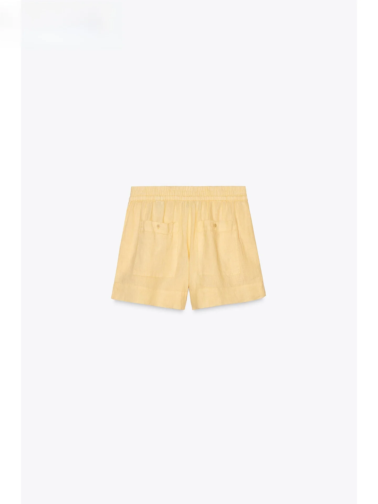 ZAPRHA 2025 New Linen Blend American mat Mid-Waist Casual Straight Leg ort Pants Women Outdoor Wear 478602