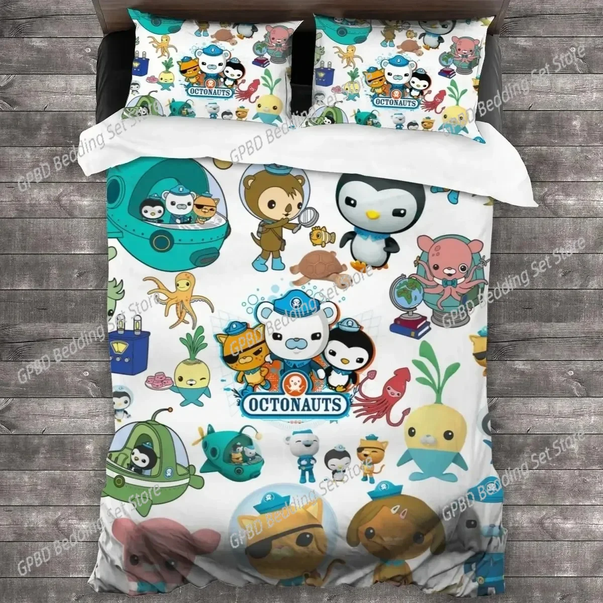 

Anime Octonauts Bedding Set 3D Printed Suitable for Bedroom Duvet Cover Set With Pillowcases Kids Home Textile