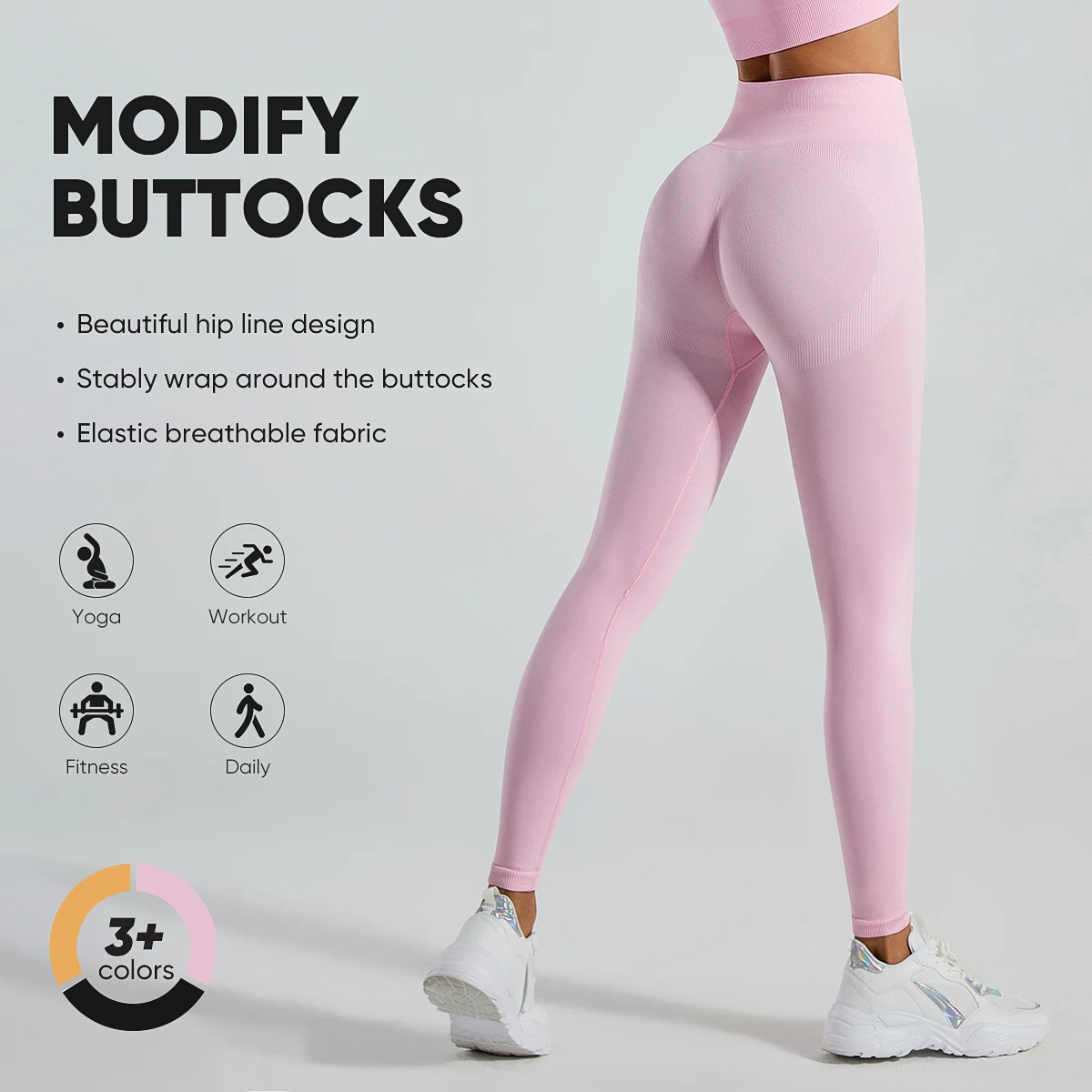 

Women's High Waist Butt Lift Pants Women Sport Leggings Fitness Yoga Sports Quick-Drying Long Pant Seamless Tight Yoga Pants