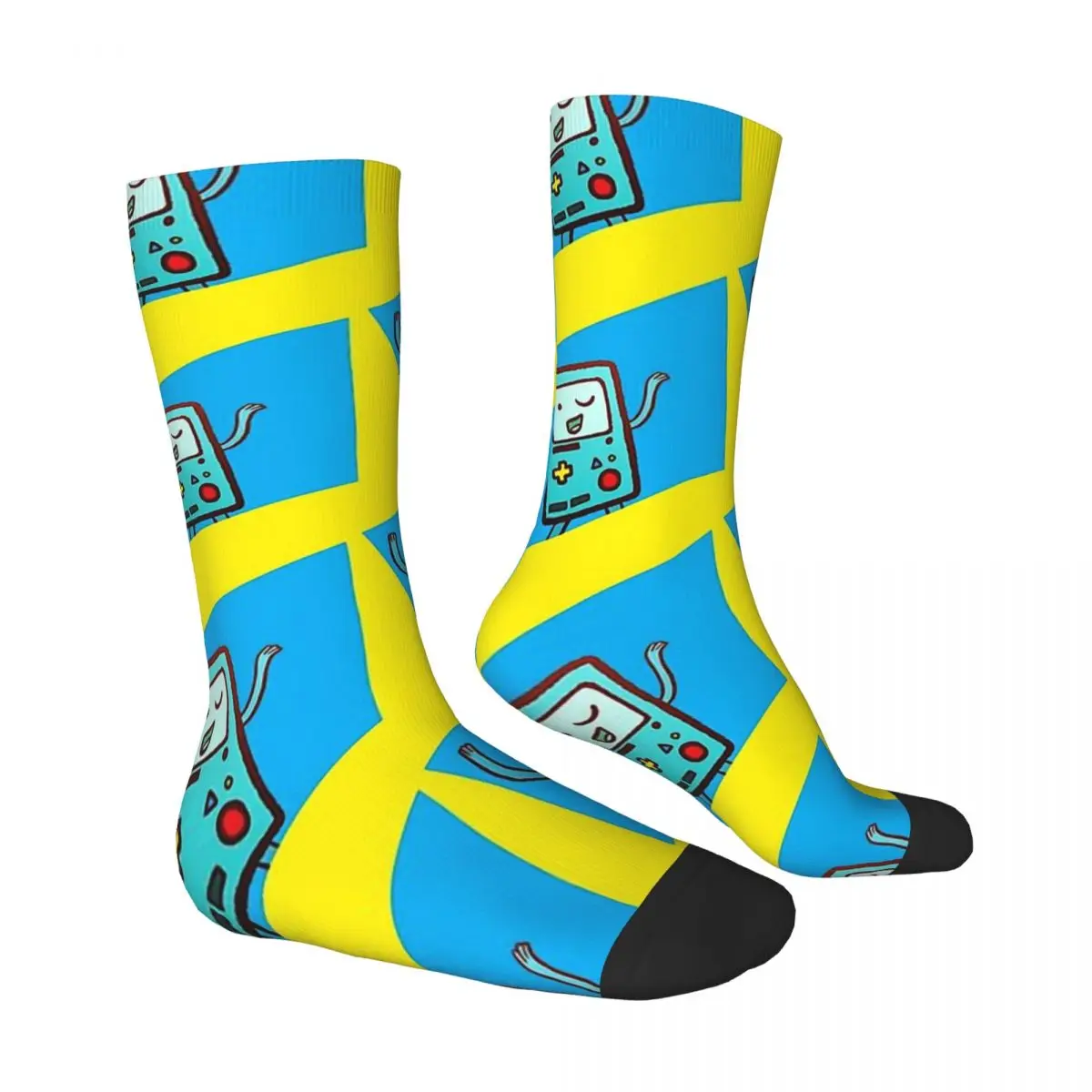 Posing In Abstract Shapes BMO Game Unisex Bonnet Winter Hip Hop Happy Socks street style Crazy Socks