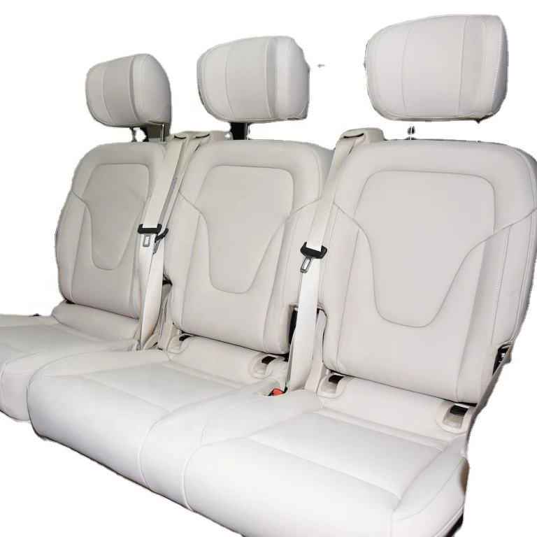 for Benz Luxury V-Class Bench Seat in Black and Beige Color