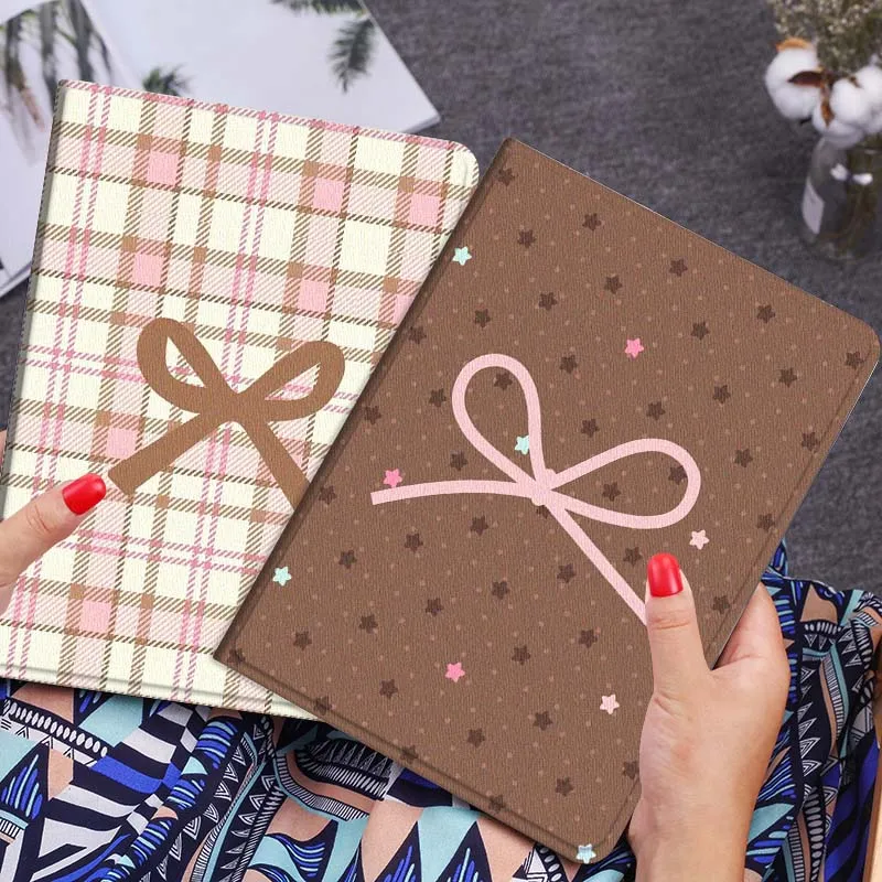 

Cartoon Bow Star Pattern Tablet Case For Huawei Honor MatePad MediaPad Air 5 6 7 11 V6 V7 V8 V9 X9 X8 T10 T10s C5e T5 Gift