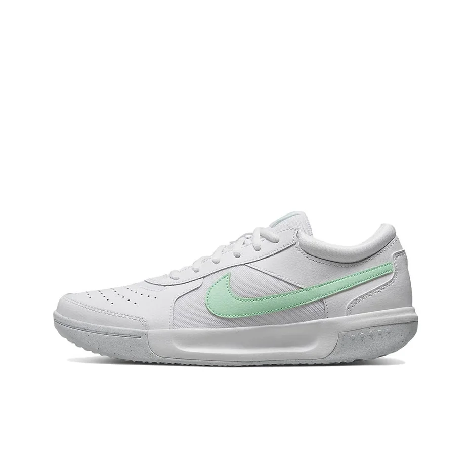 Nike Court Lite 3 Tennis Shoes Women's Low Top White/Green DH1042-100