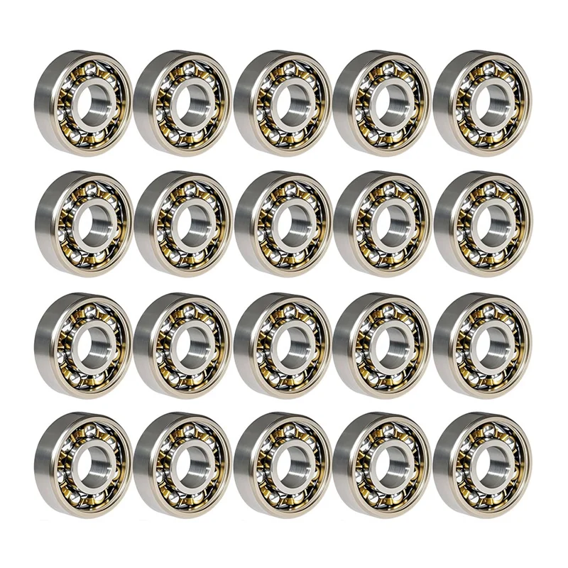 A88E-100 Uds. Rodamientos de bolas 608, rodamientos giratorios de alta precisión, rodamientos rígidos de bolas en miniatura (8Mm X 22Mm X 7Mm)