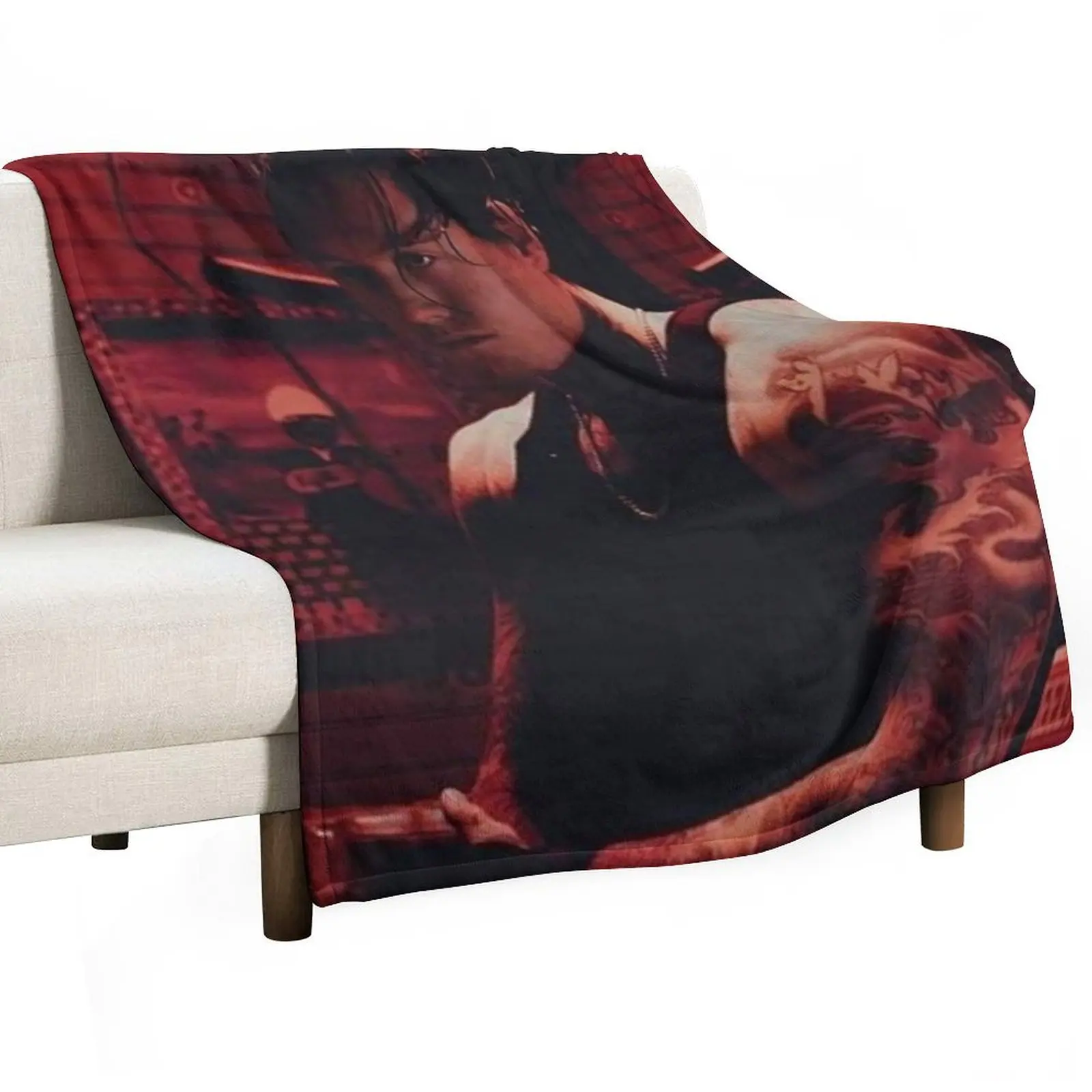 

Bad Omens Noah Throw Blanket funny gift anime wednesday Blankets