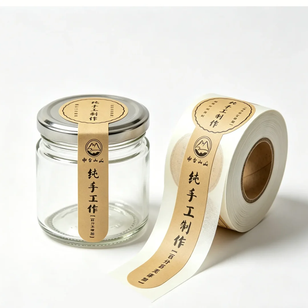Custom Handmade Sealed Labels Strong Adhesive Stickers for Everyday Food Packaging Product Labels