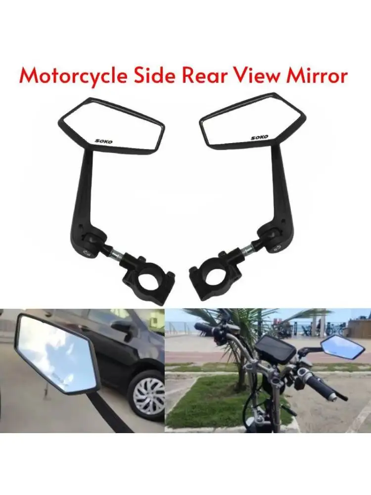 AliExpress JPMotor Accessories Motorcycle Mirrors Handlebar HD Wide Angle Adjustable Rear View Mirrors For Honda Scooter E-bike Universal Bicycle Side Mirror