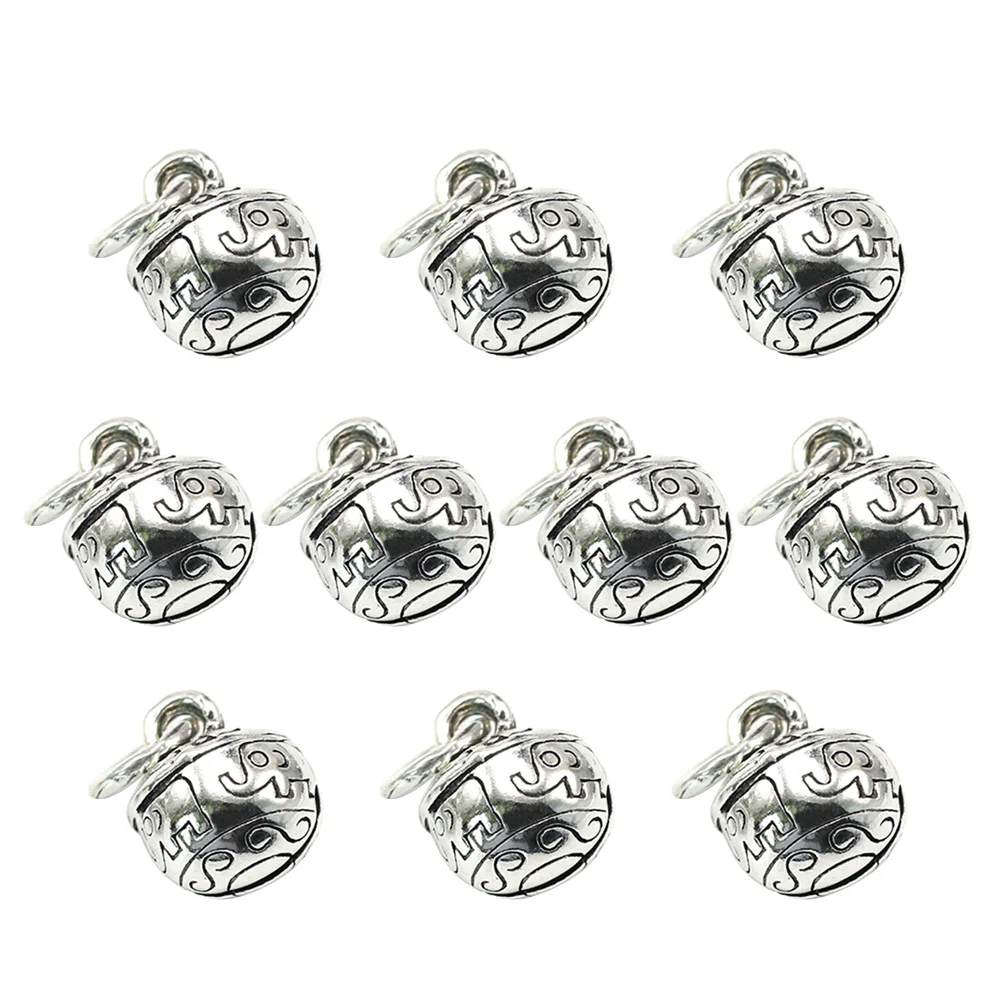 

10 Pcs Alloy Pendant Charm for Necklace Bracelet DIY Jewelry Making Accessories Bell Shaped Durable Stylish Design