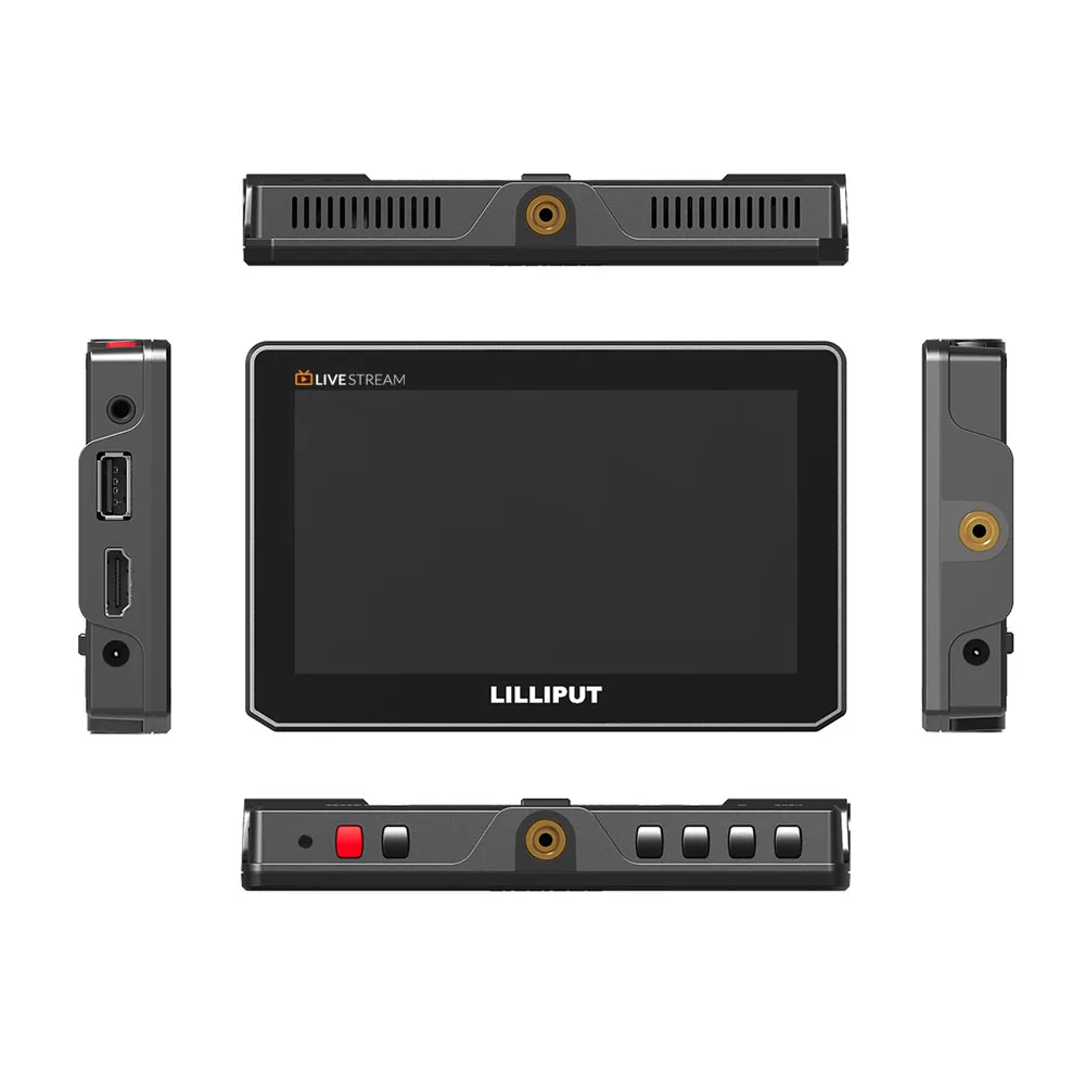 Lilliput T5U 5 inch Touch On Camera 4K HDMI 2.0 ingang Veld met USB Video Capture Functie voor Live Streaming