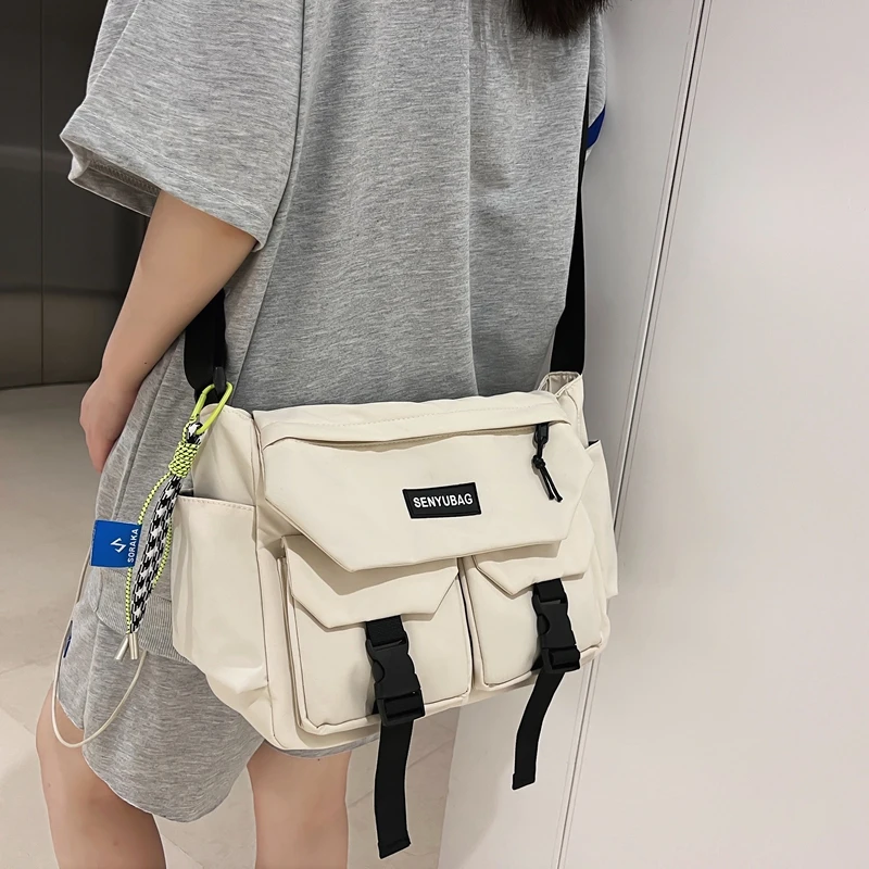 

Women's School Messenger Bag Large New 2023 Shoulder Bags for Students Designer Brand Handbags Casual Crossbody Bag Ladies Sac