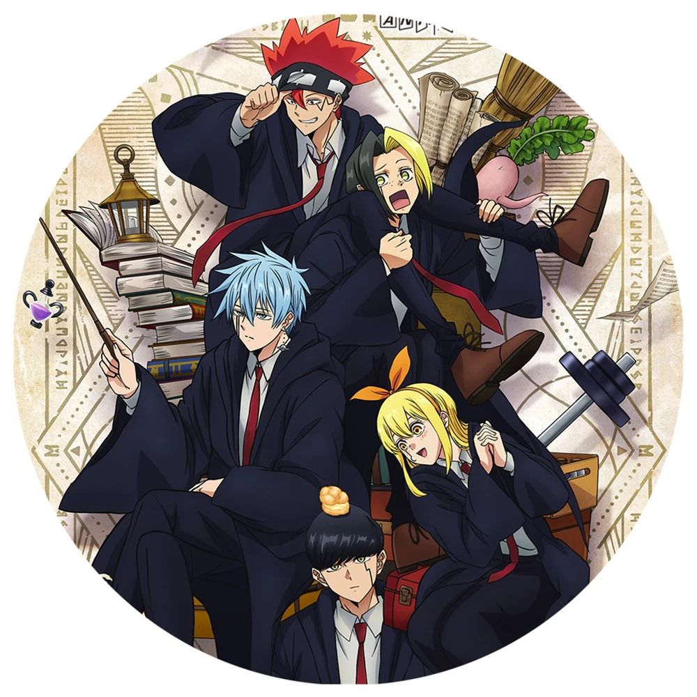 58mm Anime MASHLE: MAGIC AND MUSCLES Cosplay KOSTÜM Abzeichen Pin SPTE Weißblech Brosche ﻿   Requisite Gilf