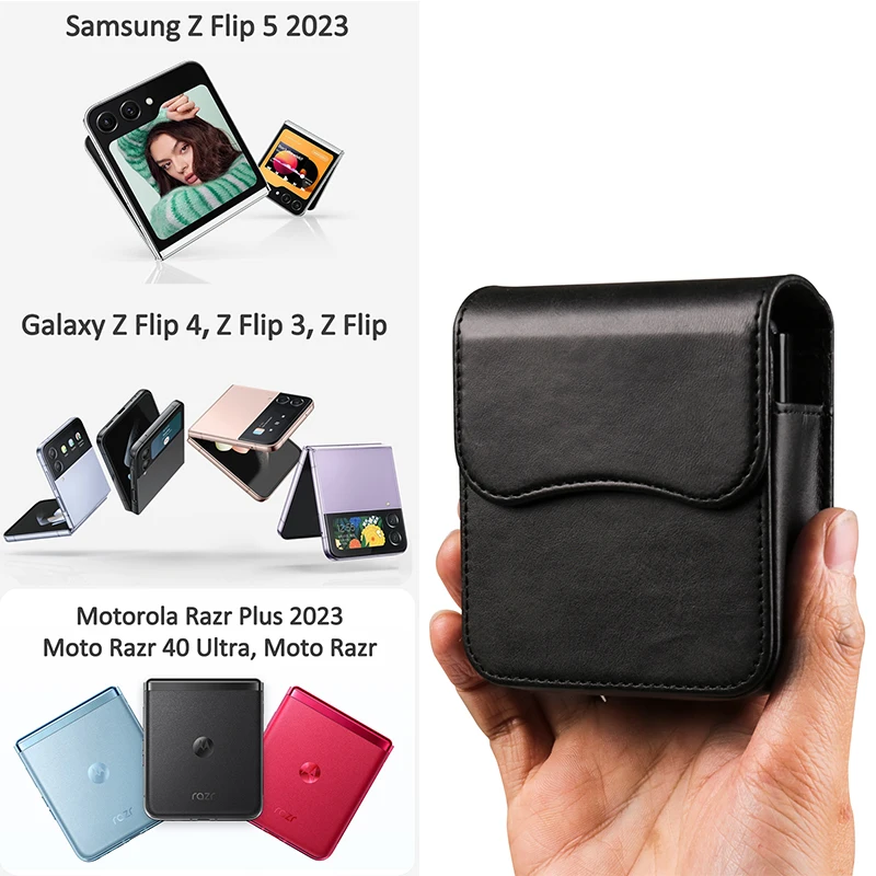 Universal Foldable Phone Fanny Pack for Galaxy Z Flip3 5G Flip4 Flip5 HUAWEI p50 pocket pocket S MotoRola razr5G Oppofindnz flip