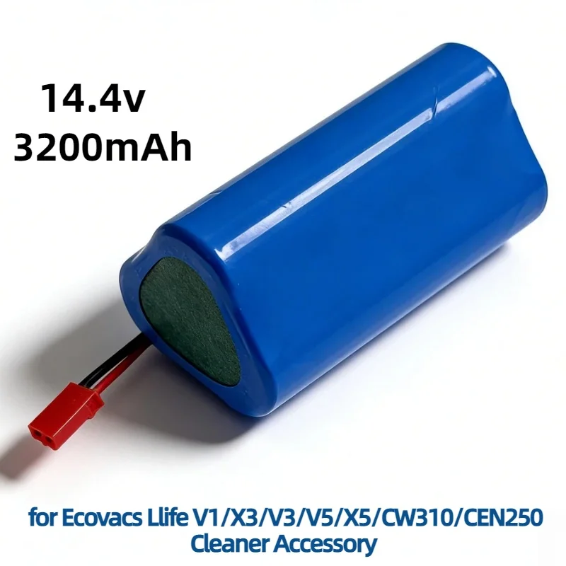 11.1V Robotic Vacuum Battery 2600mAh – High Capacity Replacement for Ecovacs Llife V1/X3/V3/V5/X5/CW310/CEN250 Cleaner Accessory