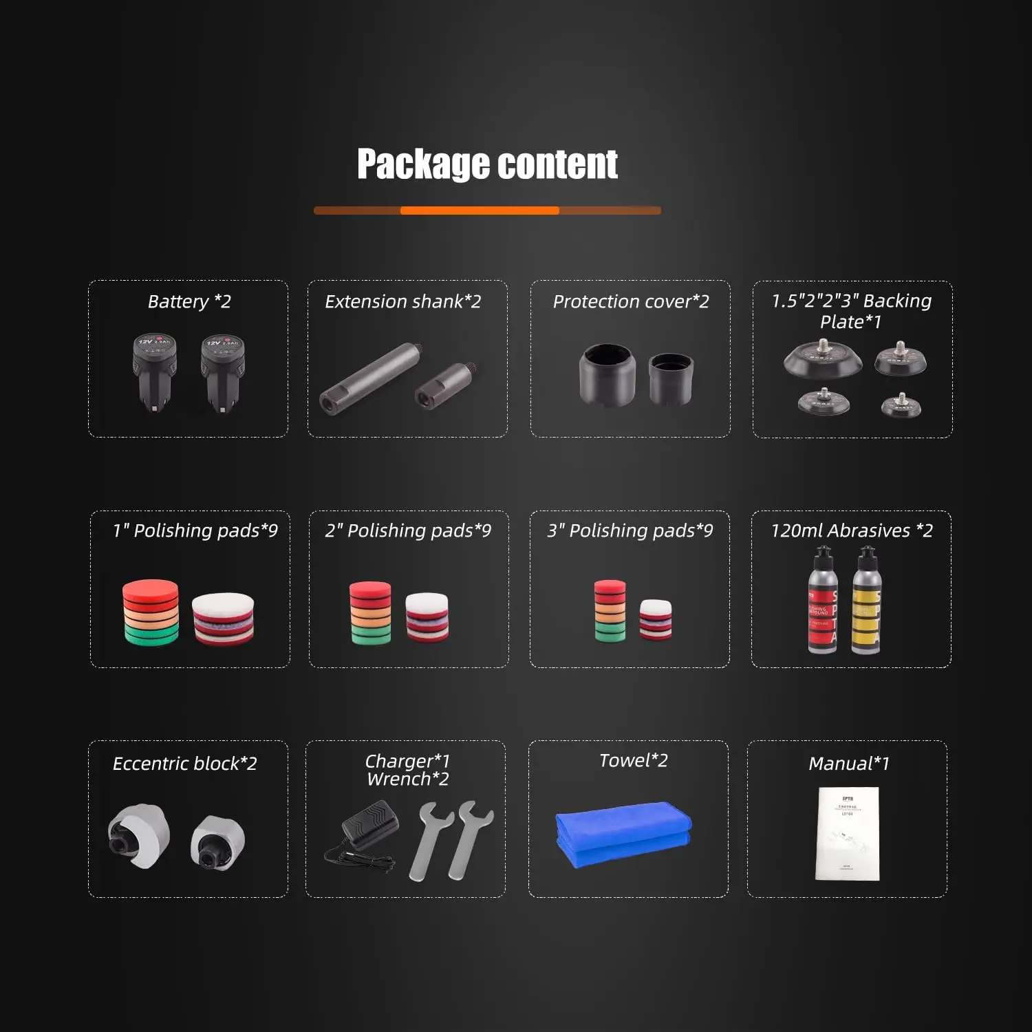 무선 미니 자동차 광택기 12V 스크래치 킬러 자동차 광택기 RO/DA 광택용 연마 패드가 있는 무선 광택기, 샌딩