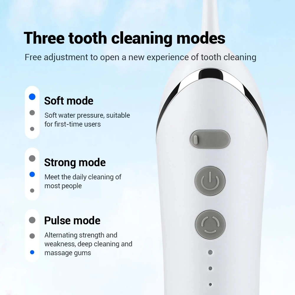 Xiaomi Youpin Irrigator Dental Professional Water Pick lavatrice elettrica per bocca 3 modalità strumento di sbiancamento per la pulizia dei denti nuovo