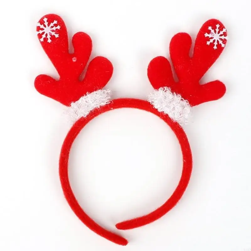 لطيف عيد الميلاد قرون عقال مع الهدال الشعر هوب الجدة احتفالي غطاء الرأس أغطية الرأس حفلة خوذة #2