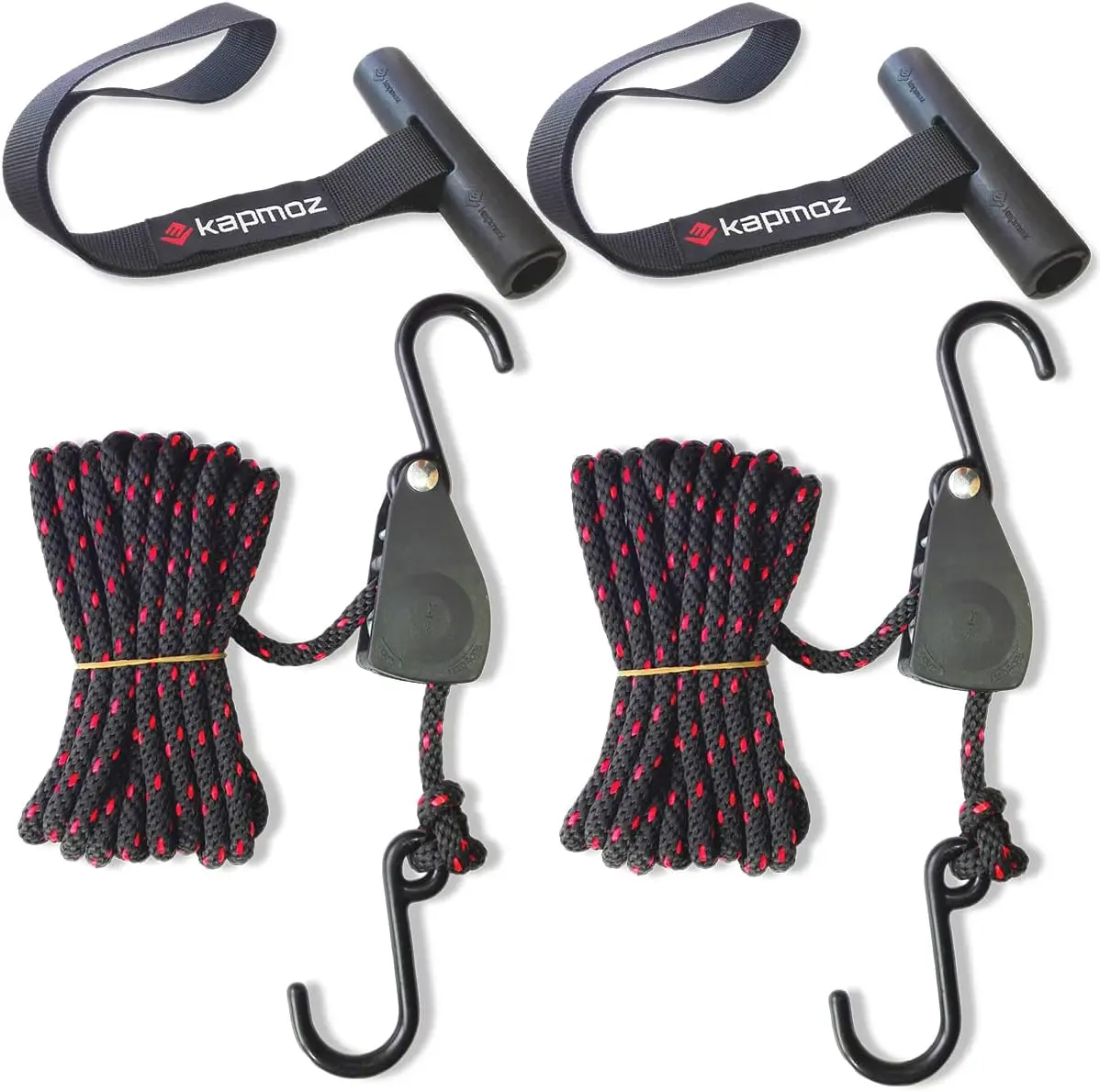 

Kayak Tie Down Straps with Ratchet System for Secure Roof Rack Transport