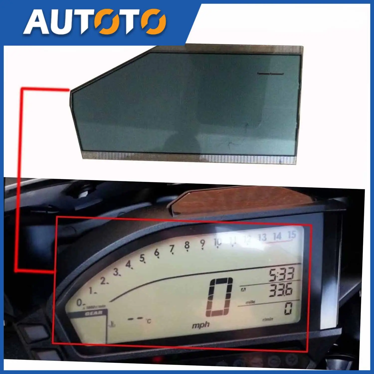 1PC Motorcycle Speedometer Instrument LCD Screen For 2012-2016 Honda Cbr1000 SC59 CBR 1000 RR Motorcycle Meter Display