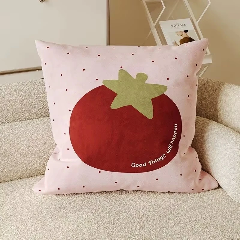 1 Funda de almohada con tematik de frutas, cojín de dabjos animados para decoración de habitación, decoración de sofá para #3