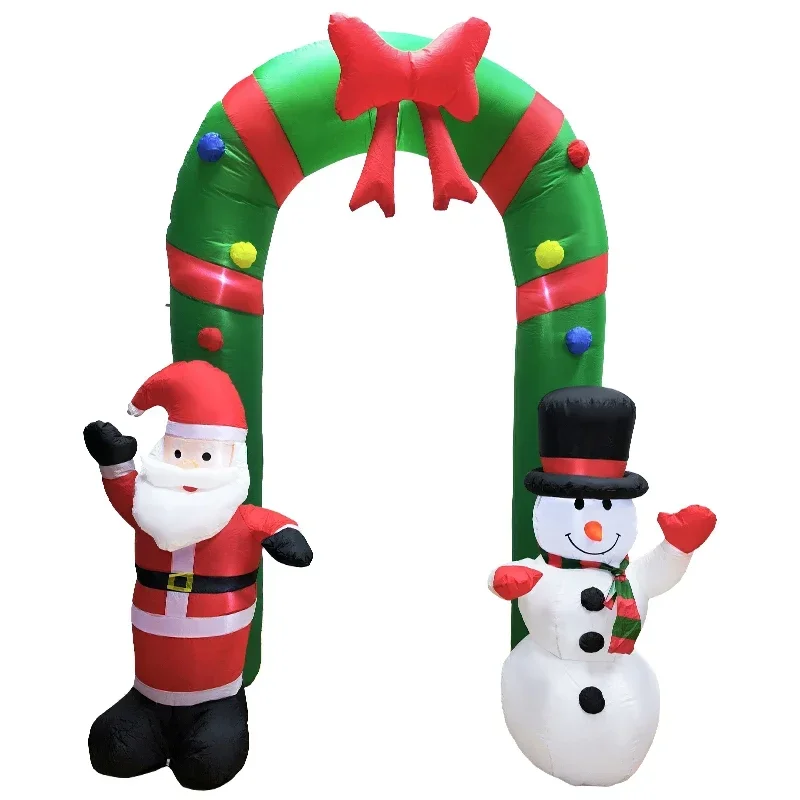 We are popular Santa Claus and snowman Christmas decoration Inflatable Christmas decorations