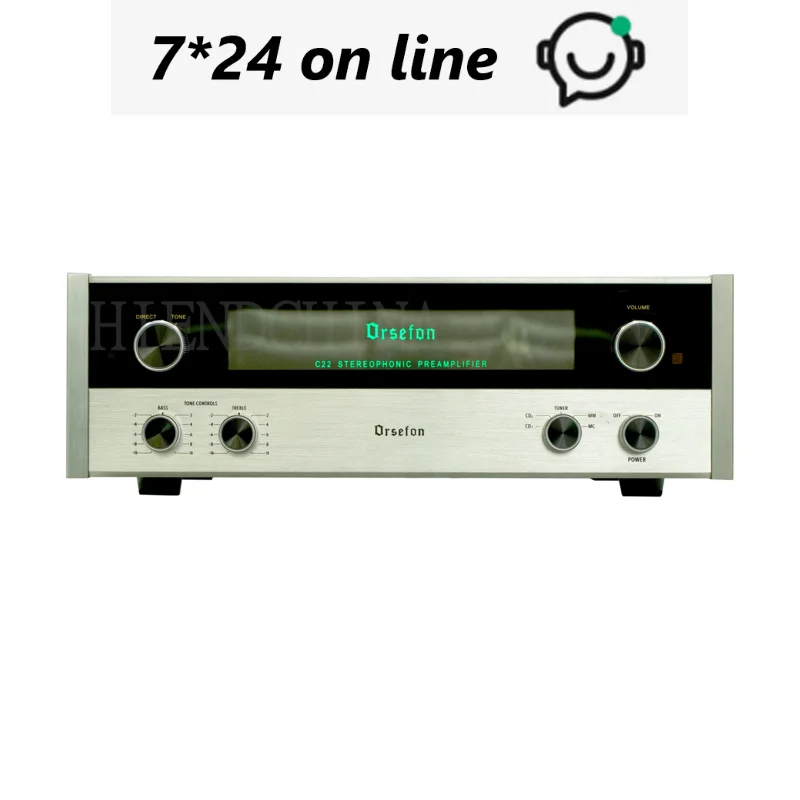 클론 맥킨토시 C22 하이파이 진공관 프리앰프 MM/MC 싱잉 앰프 12AT7 진공관 220V/110V 프리 앰프