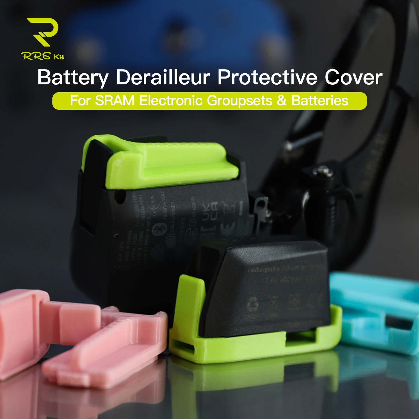 

RRSkit Battery Protective Cover Anti‑scratch Dustproof Electronic Shifter Protector Cap For SRAM Electronic Groupsets&Batteries