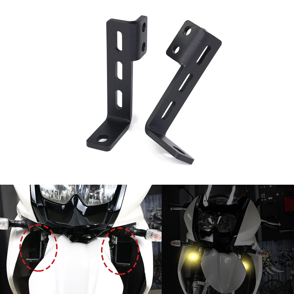 

Fit For Kawasaki KLR650 2022-2023 Motorcycle Accessories Auxiliary Light Mounting Brackets Driving Lamp Spotlight Holder KLR 650