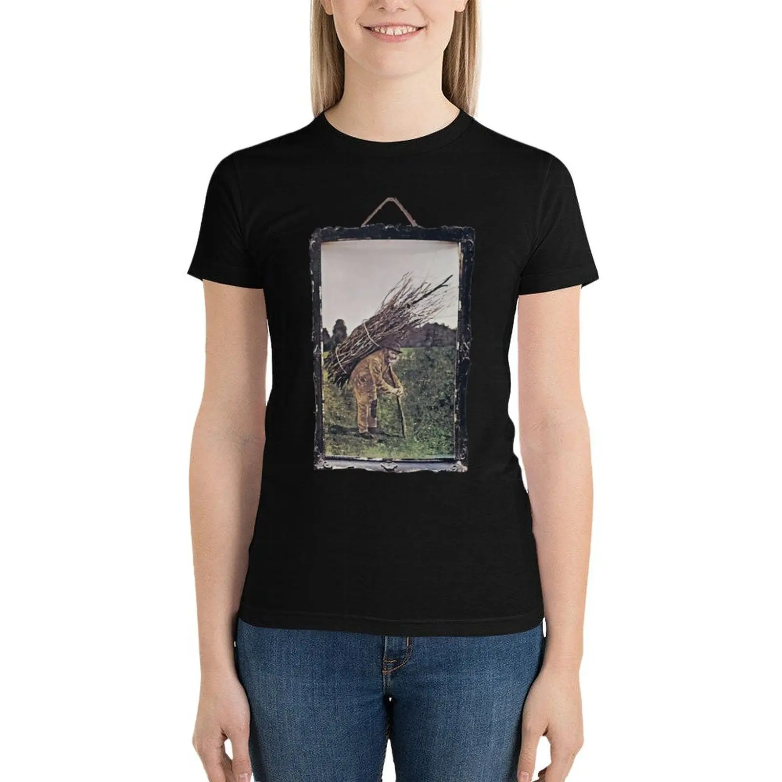 

Zeppelin IV - Album Cover T-Shirt plus size tops Aesthetic clothing lady clothes cute tops tight shirts for Women