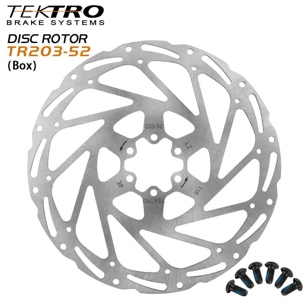 TEKTRO Bike Rotor 140MM 160mm 180mm 203mm Mountain Bicycle Hydraulic Disc Brake Rotors Boxed For MTB Road Foldable Cycling